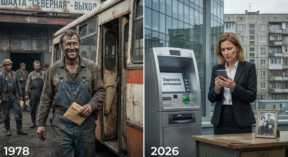 В 70-е шел на работу и знал, что заплатят. В 2026 дочка не знает, дадут ли зарплату