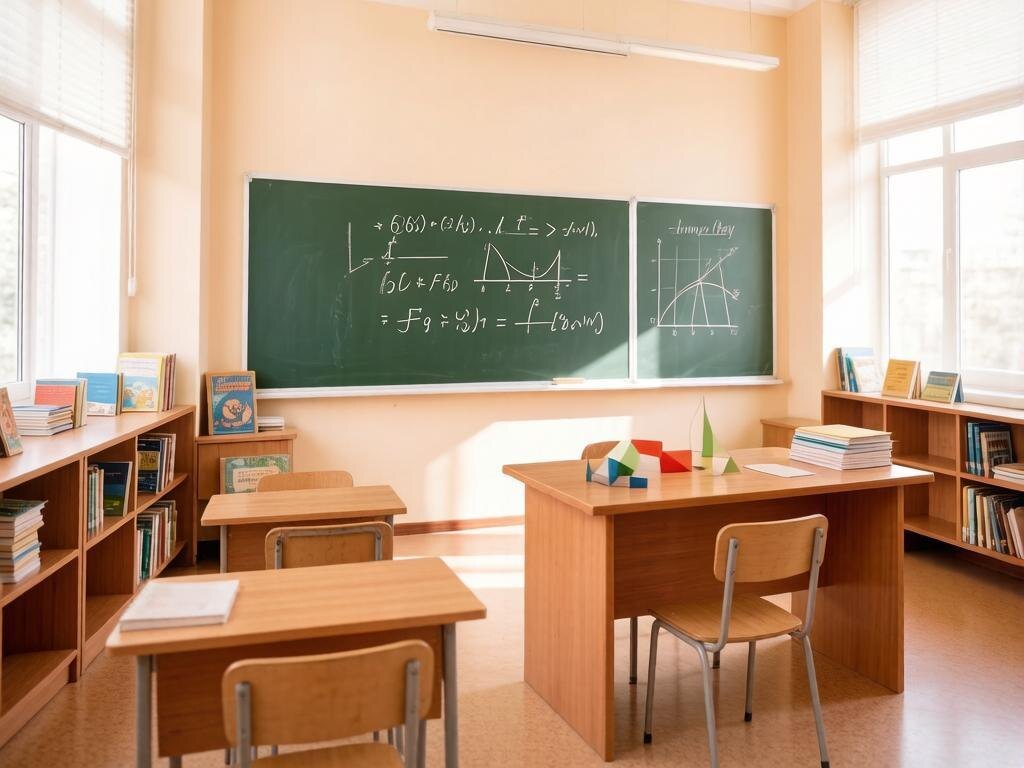 Так ИИ видит кабинет математики