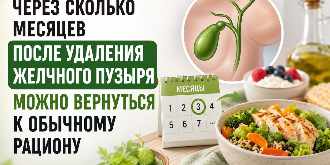Через сколько месяцев после удаления желчного пузыря можно вернуться к обычному рациону: подробный гид по восстановлению