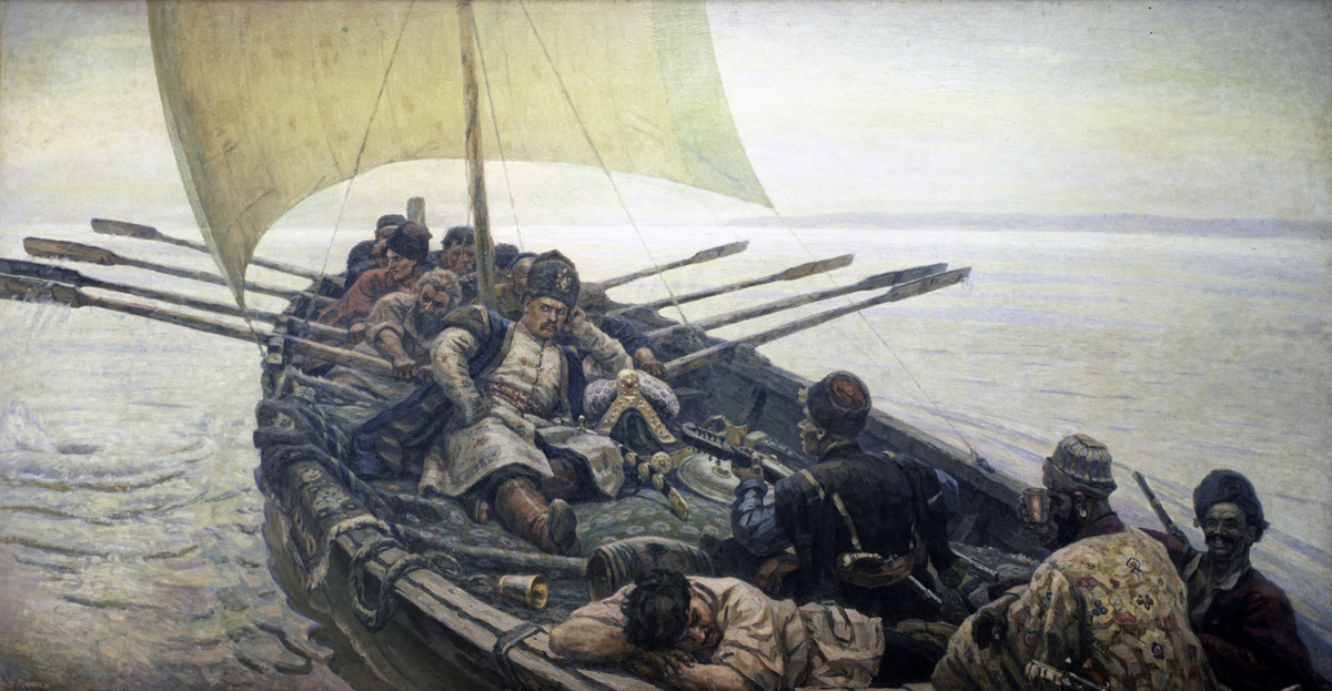     Репродукция картины «Степан Разин». Холст, масло, 1906 год. Художник Василий Суриков / РИА Новости
