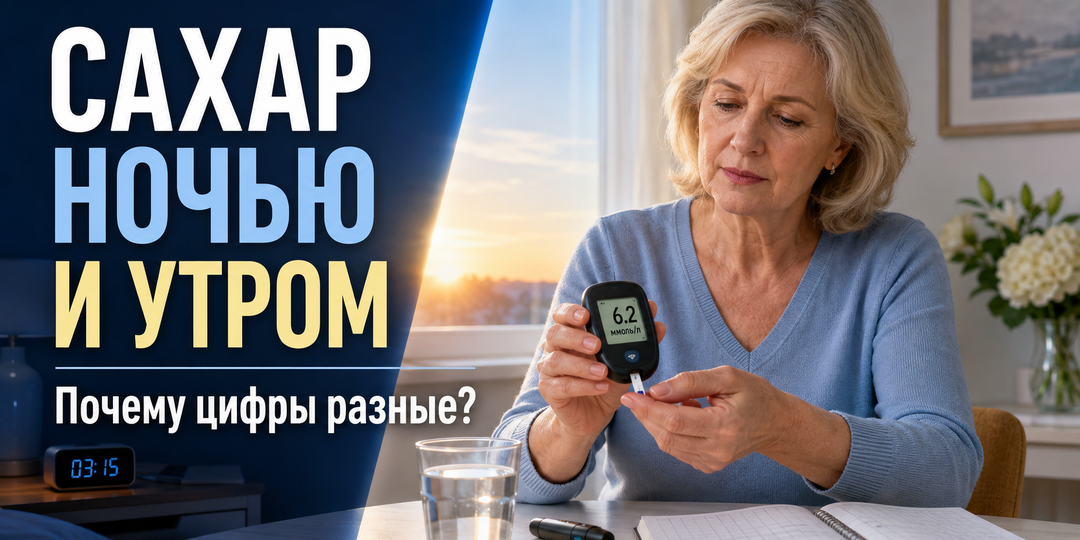 Сахар ночью и утром: почему показатели могут отличаться?