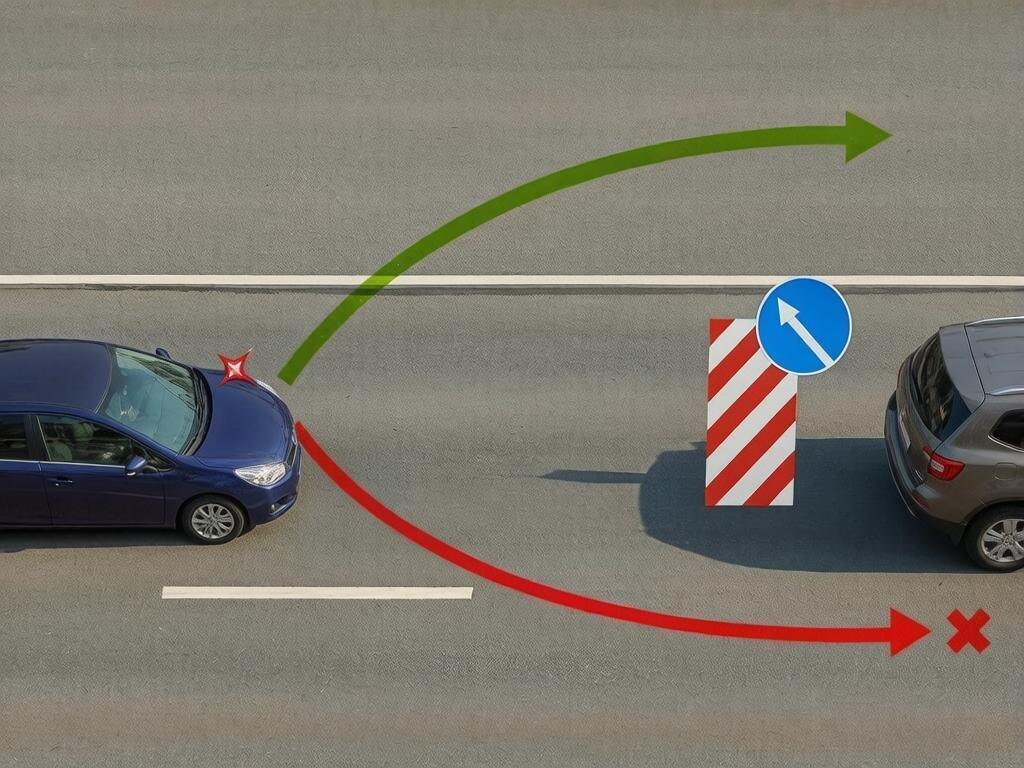    Сплошная разметка перед ДТП   
Коллаж Motor