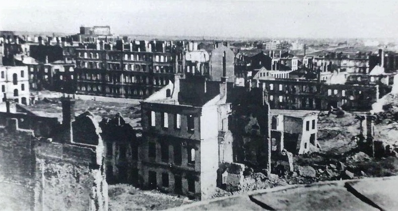 Панорама разрушенного Минска, 1944 год. Фото из открытых источников