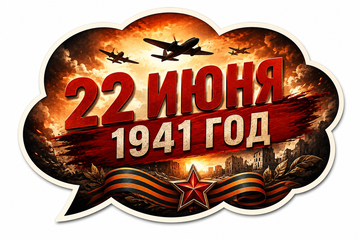 Речевые облачка ко «Дню скорби» 22 июня 2026