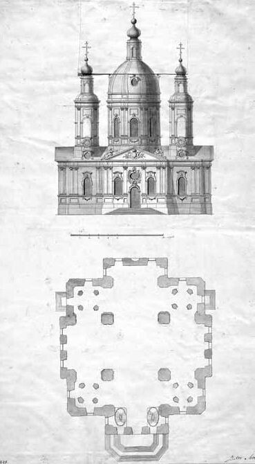 Проект церкви Преображенского полка, вариант. Источник: pinterest.com