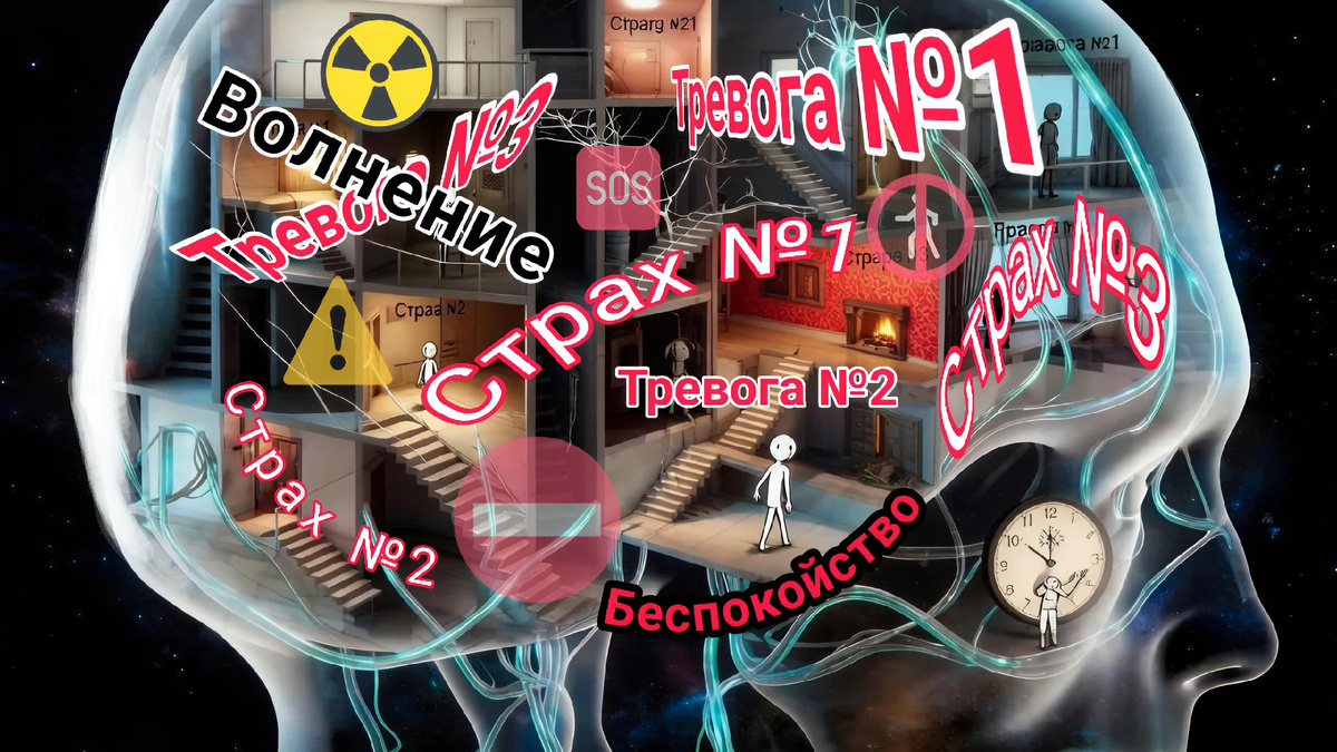 Тревожные этажи сознания: эмоции живут в каждом...   Генерация изображения: нейросети Алиса AI + ГигаЧат