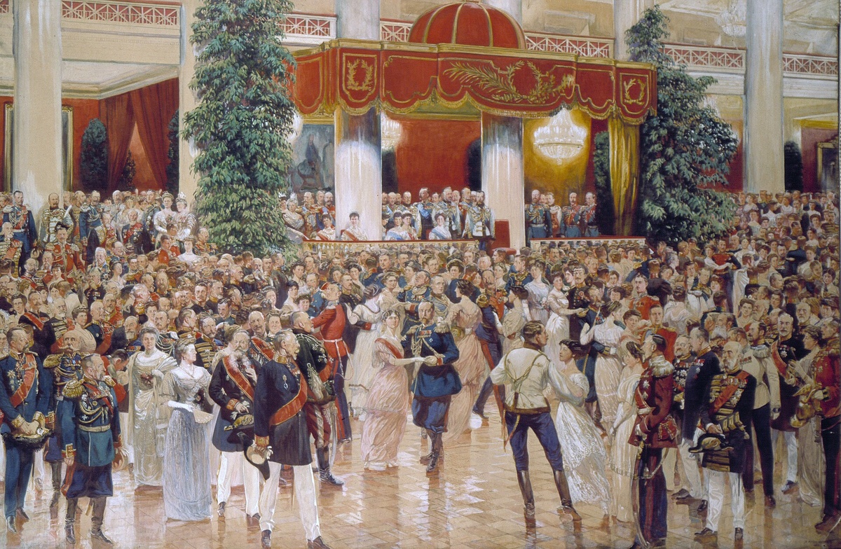 Бал в Петербургском Дворянском собрании, в 1913 году, в честь 300-летия династии Романовых.