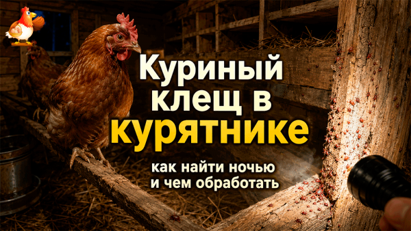 Куриный клещ в курятнике – как найти ночью, чем обработать и почему он возвращается?