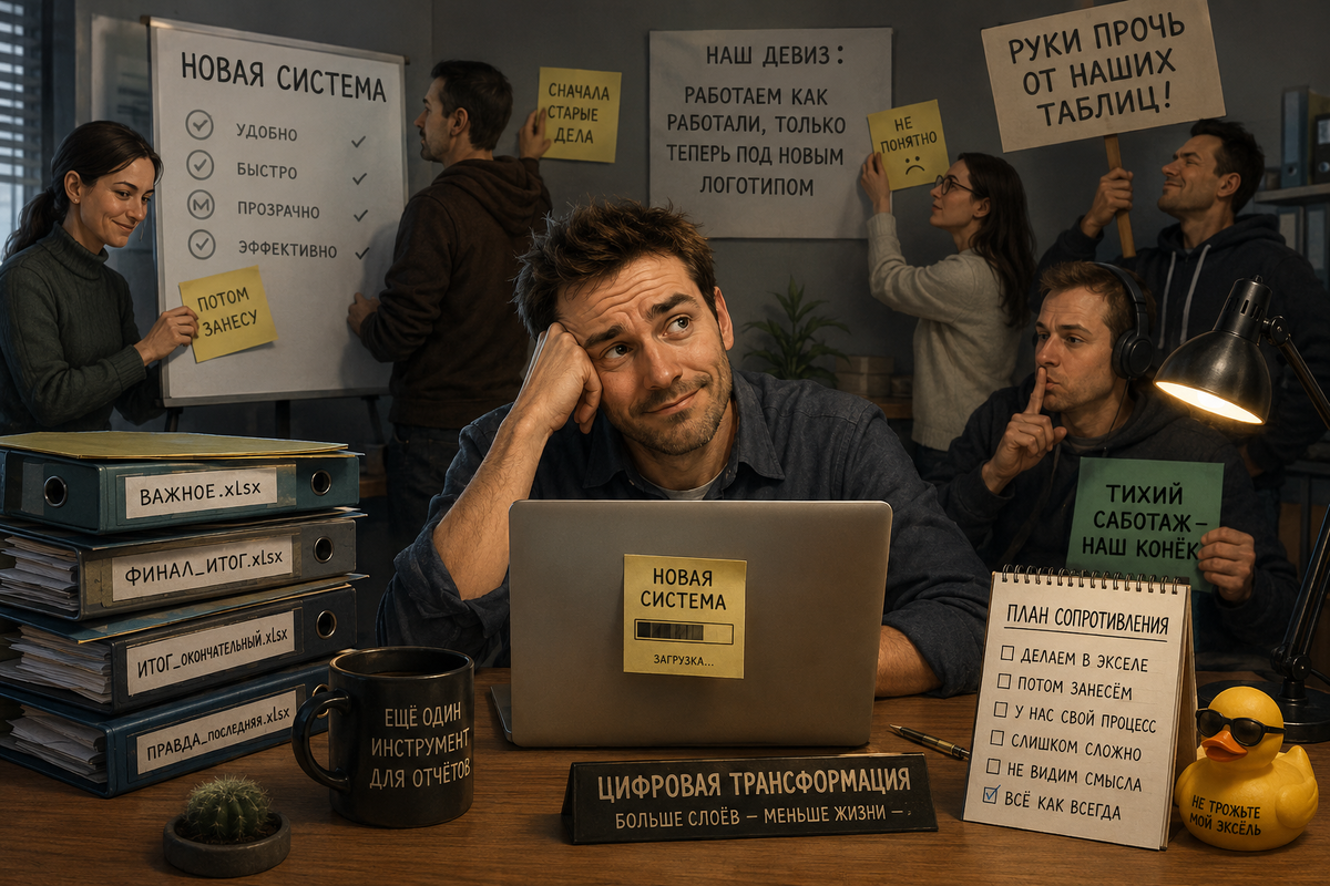 Почему сотрудники саботируют внедрение, даже когда инструмент хороший