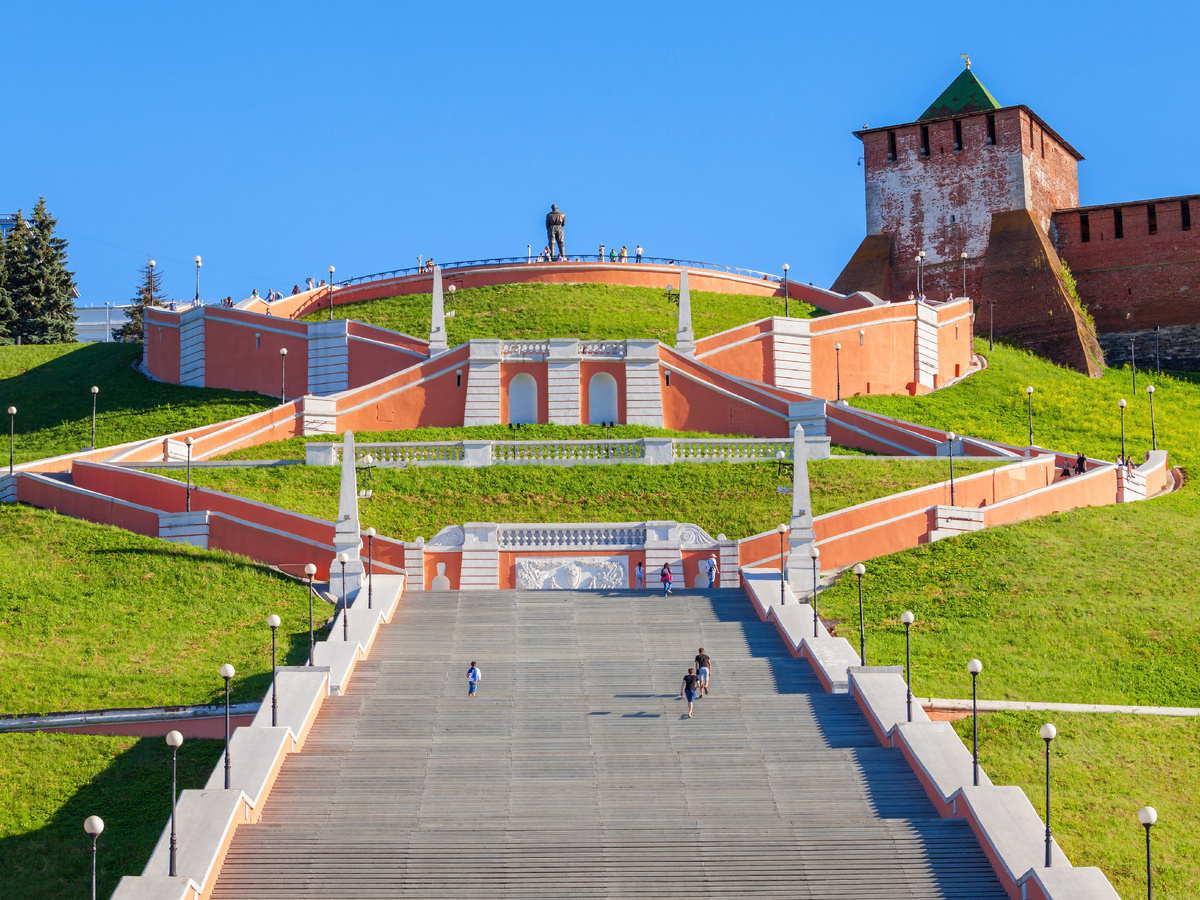 Чкаловская лестница в Нижнем Новгороде. Источник: Shutterstock, saiko3p