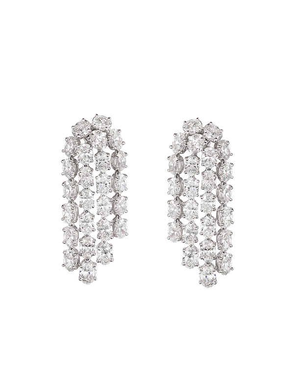 Серьги Chopard High Jewellery из платины с бриллиантами