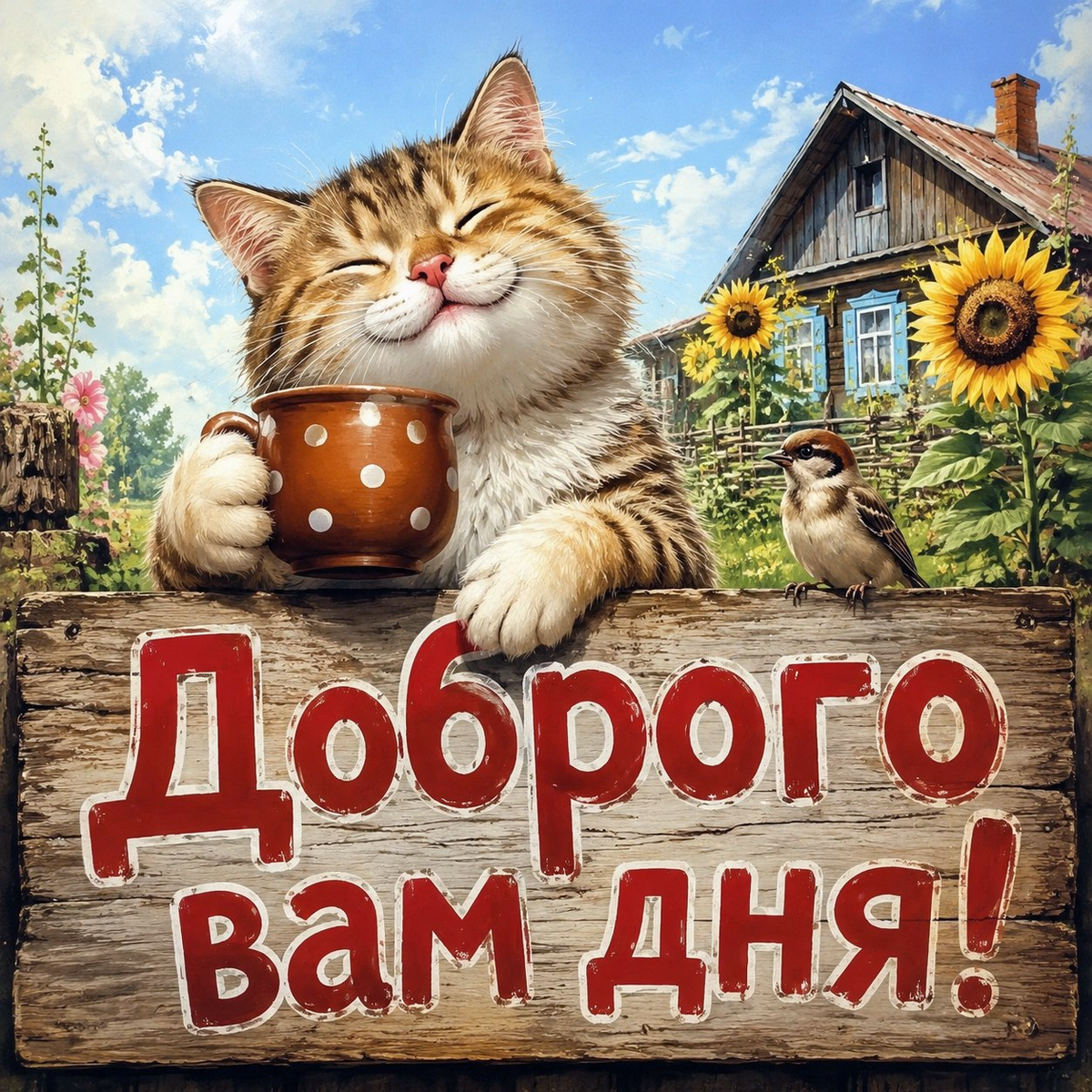 Открытка Хорошего и солнечного дня!