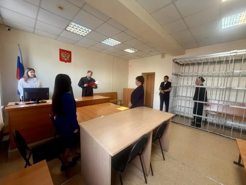    В суде Мелюх был в тюремной робе. Фото: объединенная пресс-служба судов Челябинской области.