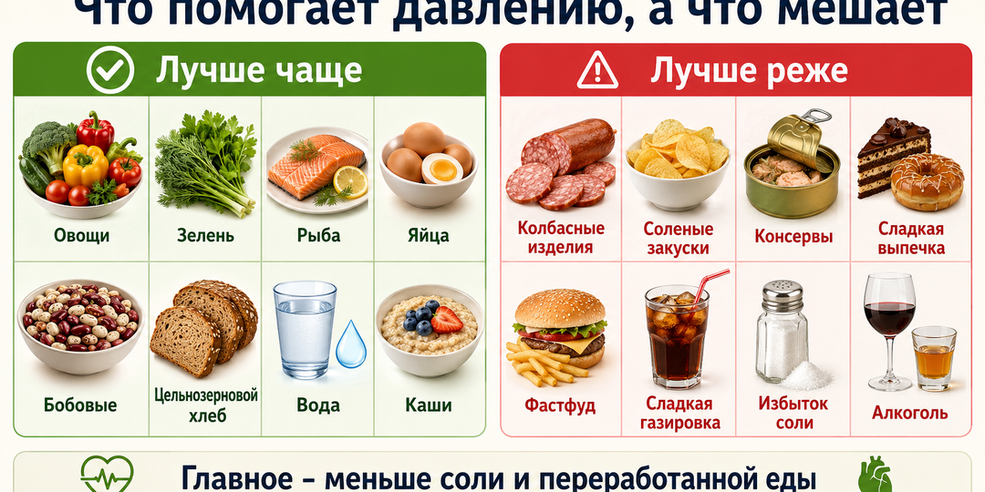Что есть при высоком давлении: простая тарелка без сложных диет?