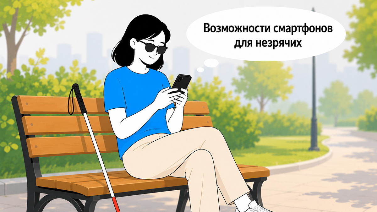 Современные технологии делают смартфоны доступными для людей незрячих и слабовидящих