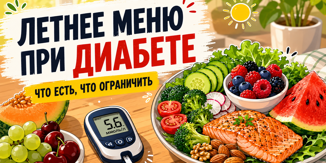 Летнее меню при диабете: научный подход к контролю сахара