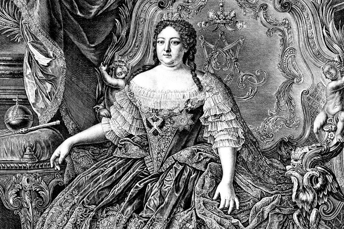 Анна Иоанновна, литография