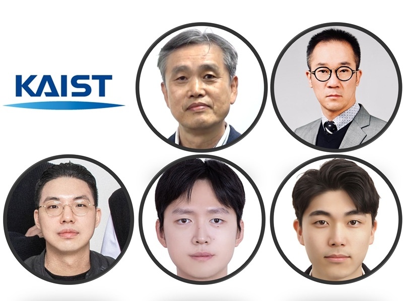 Исследователи KAIST, проводившие данное исследование: профессора Ки Сон Чжин (в верхнем ряду слева по часовой стрелке), Ли Ик Чжин, аспиранты Хван Чхоль Хён, Ли Хан Соль и доктор Ли Ён Чжин. [Предоставлено KAIST]