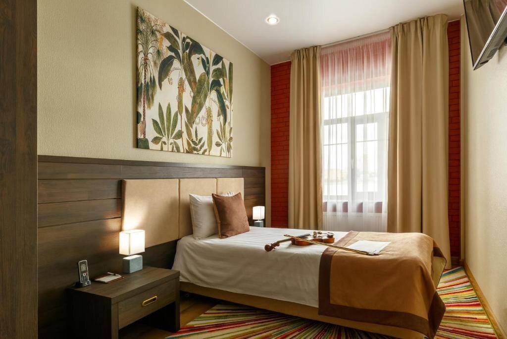Так отель представлен на сайте. Источник фото: https://bagrationhotel.com/rooms/standard-single/