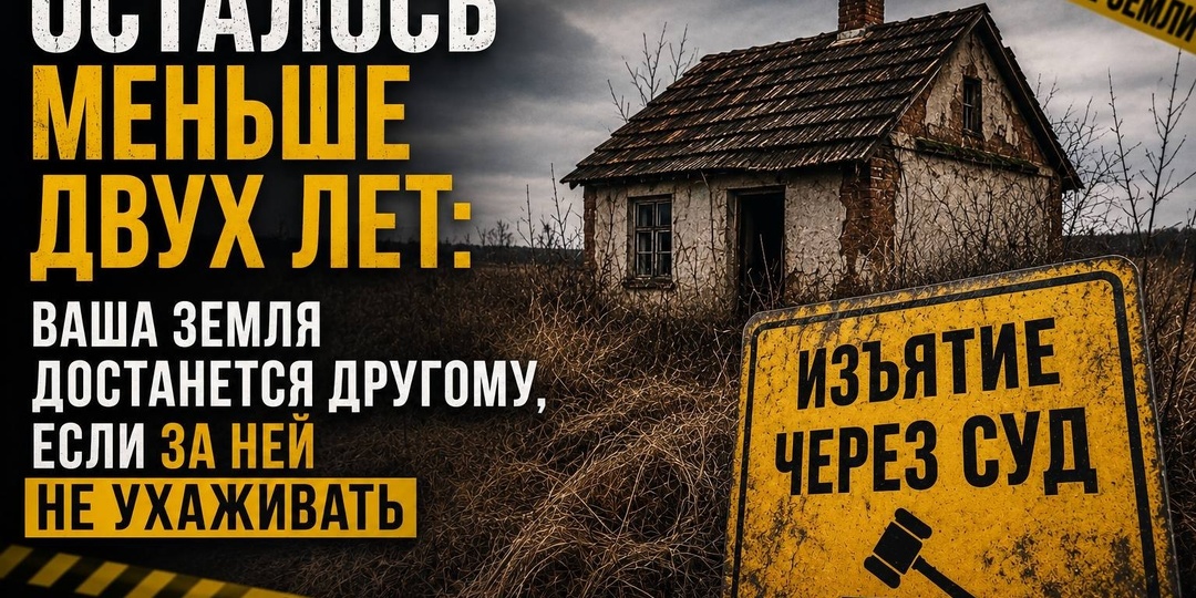С 2025 года в России заработали новые правила, которые позволяют изымать заброшенные земельные участки через суд