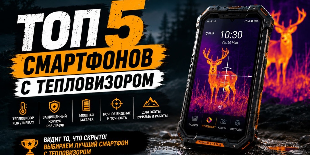 ТОП-5 смартфонов с тепловизором: Профессиональная диагностика в кармане