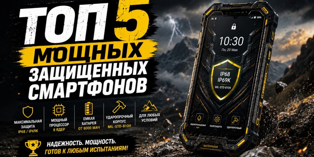 ТОП 5 мощных защищенных смартфонов