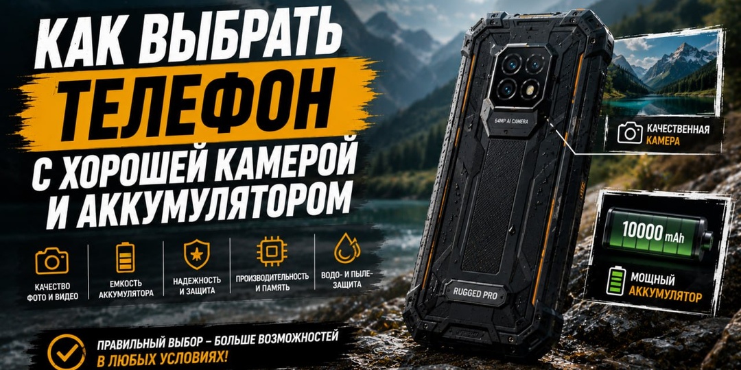 Как выбрать телефон с хорошей камерой и аккумулятором