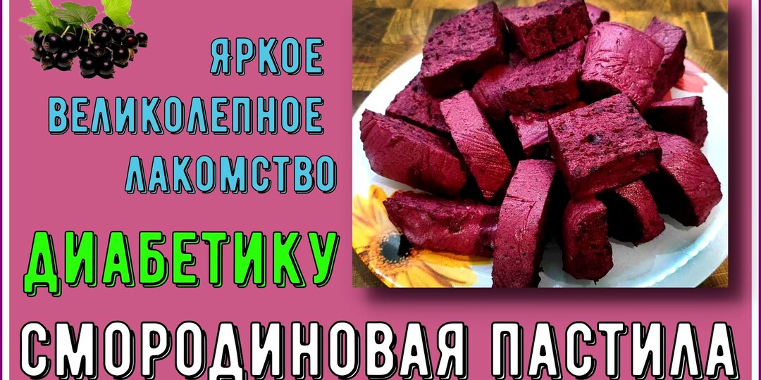 ЛАКОМСТВО ДИАБЕТИКУ. Воздушная смородиновая пастила. Настоящее наслаждение. Можно и из замороженных ягод