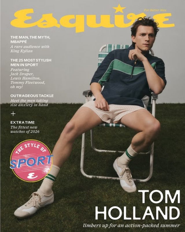    Том Холланд. Фото: обложка Esquire (Англия, 2026)