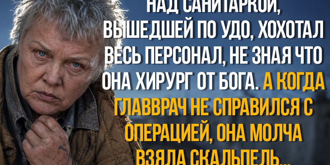 Над санитаркой вышедшей по УДО хохотал весь персонал, не зная что она хирург от бога.