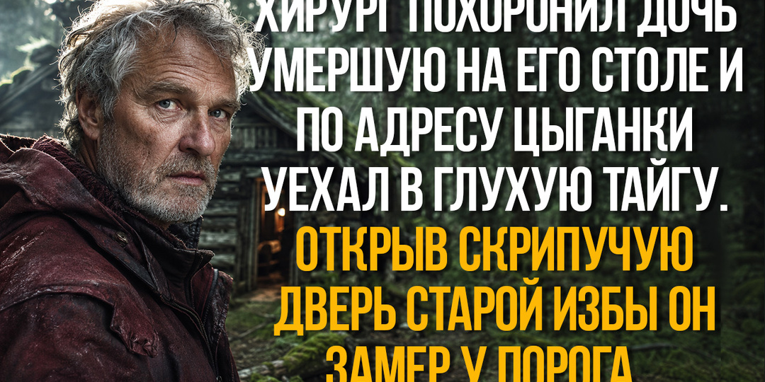 Хирург по адресу цыганки уехал в глухую тайгу. Открыв скрипучую дверь старой избы он замер у порога.