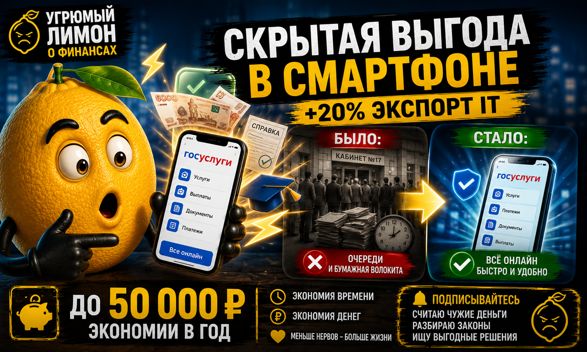 Фото: «Угрюмый лимон о финансах», dzen.ru / lemon_money