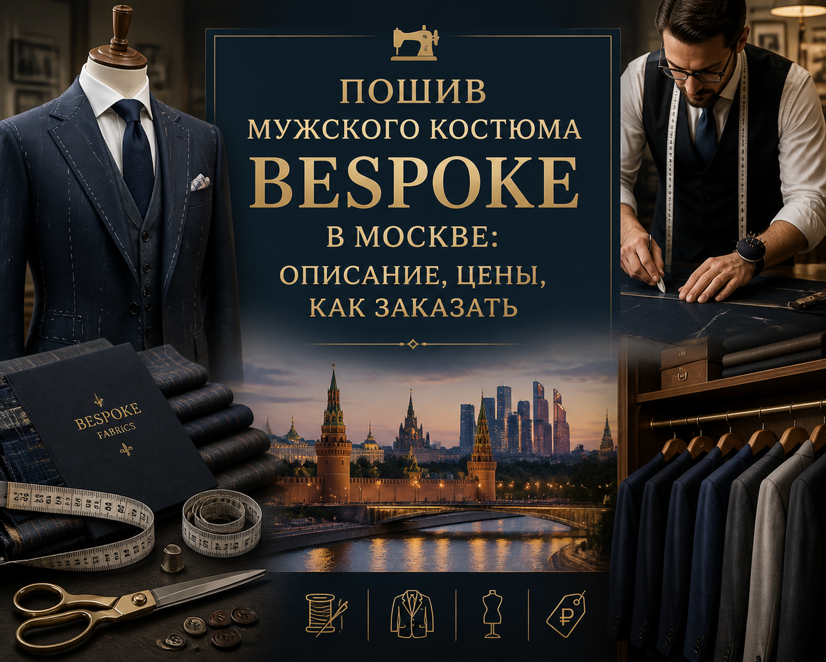 Пошив мужского костюма Bespoke в Москве: описание, цены, как заказать