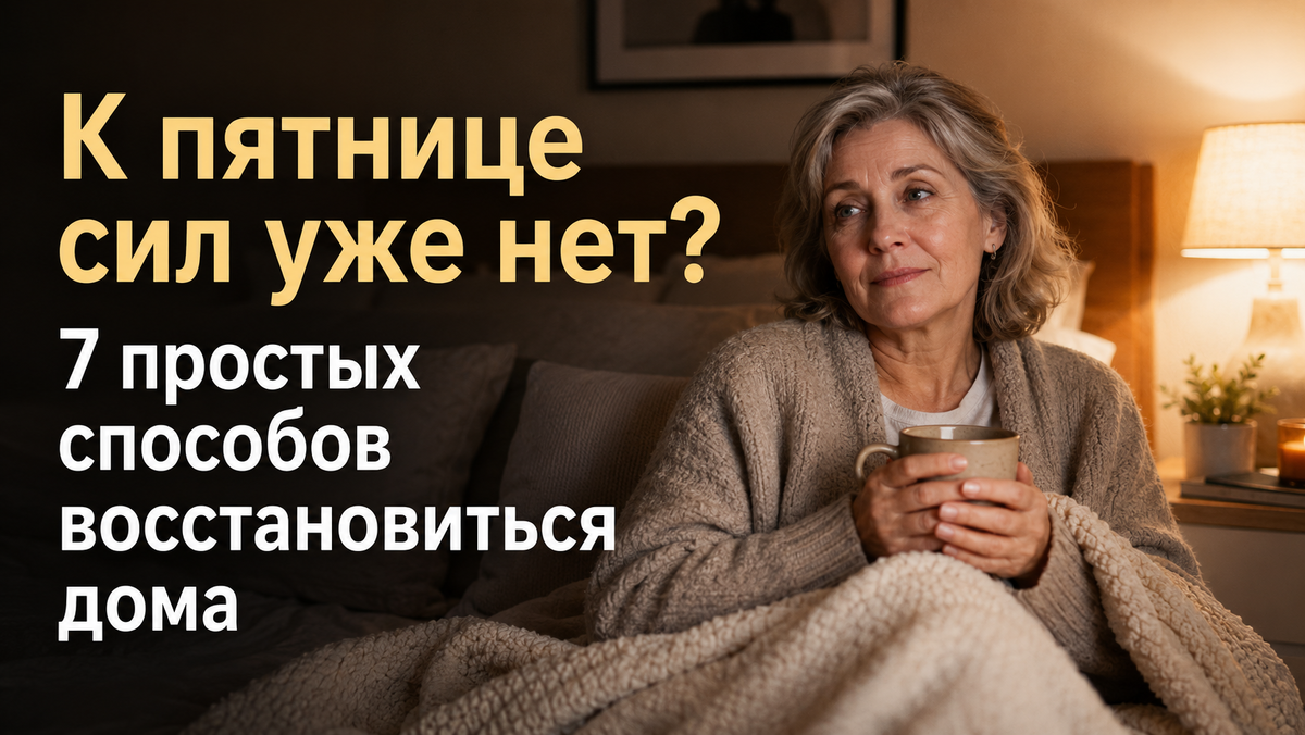 К пятнице сил уже нет: 7 простых вещей, которые помогают телу восстановиться дома