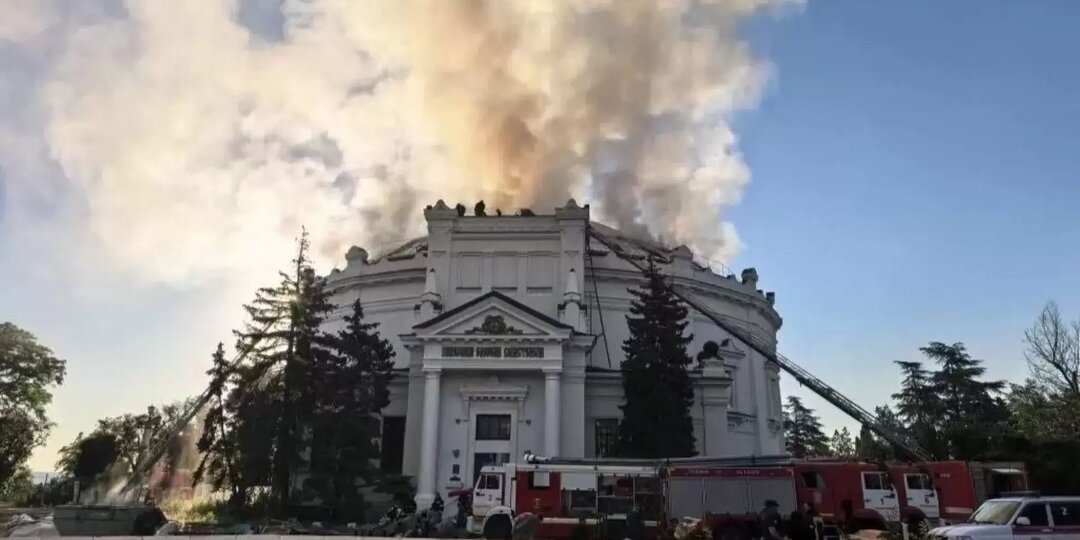 Пожар уничтожил более 90% полотна панорамы «Оборона Севастополя»