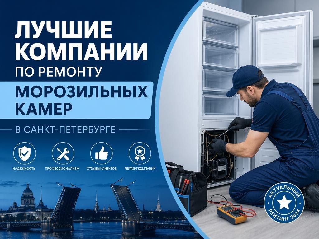 Лучшие компании по ремонту морозильных камер 2026