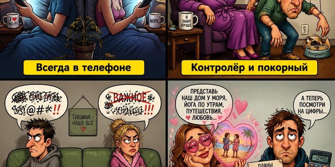 4 типа пар, которые никогда не будут счастливы (даже если любят друг друга)