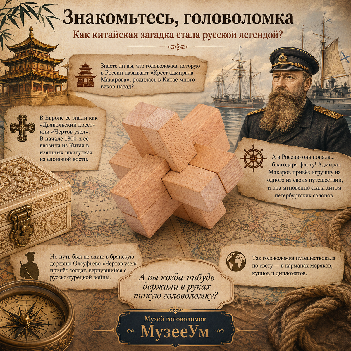 Головоломка «Крест адмирала Макарова»