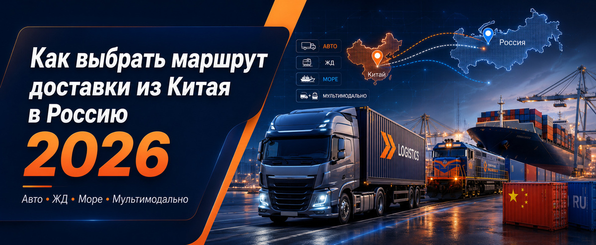 Доставка из Китая в Россию в 2026 году — это не только вопрос цены. На выбор маршрута влияют тип товара, вес, объём, срочность, документы, сезонность и конечный город. Один груз выгоднее отправить автомобилем, другой — железной дорогой, третий — морем. Для сложных поставок используют мультимодальную схему, где несколько видов транспорта объединяются в один маршрут.