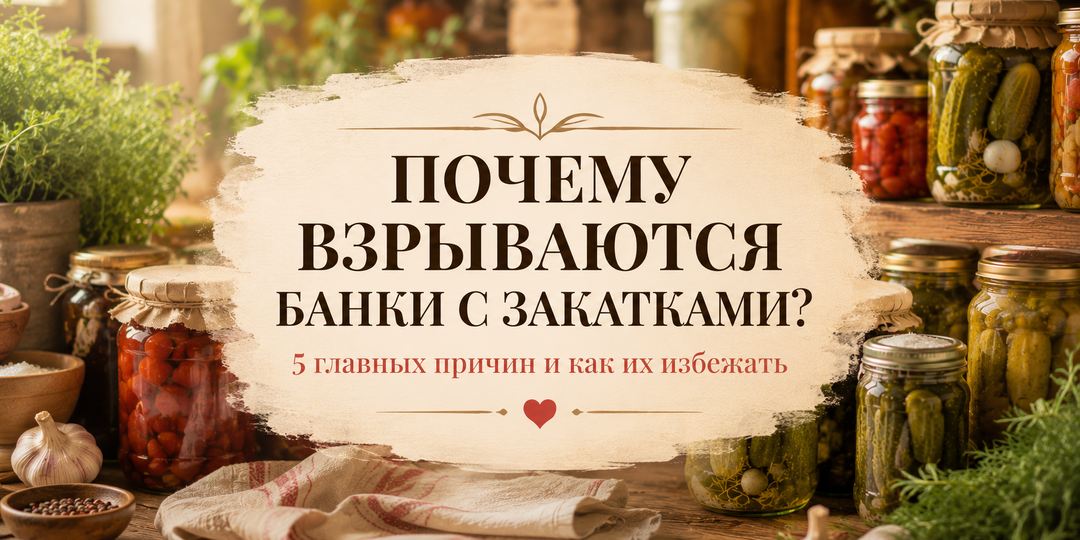 Почему взрываются банки с закатками? 5 главных причин, о которых мало кто знает