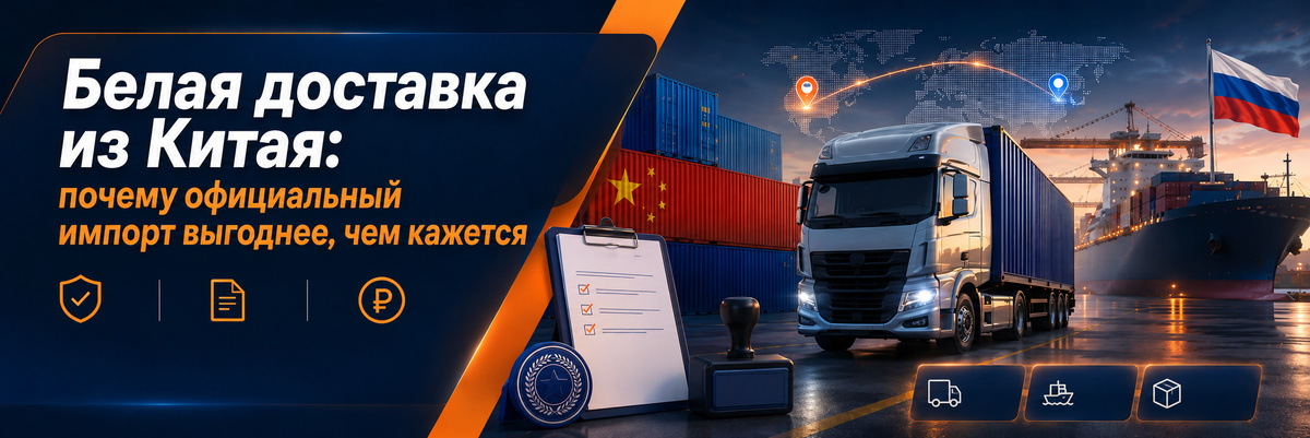 Белая доставка из Китая — это официальный ввоз товара в Россию с документами, таможенным оформлением и понятной историей происхождения груза. На первый взгляд такая схема кажется сложнее и дороже обычного карго. Но для бизнеса, который планирует работать стабильно, официальный импорт часто оказывается выгоднее.