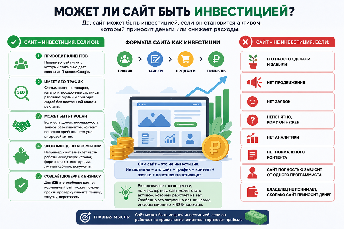 Сайт как инвестиция