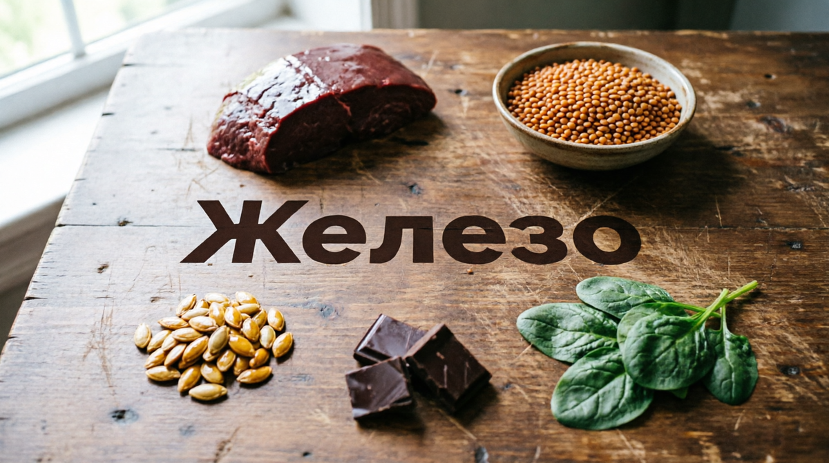 Продукты с высоким содержанием железа