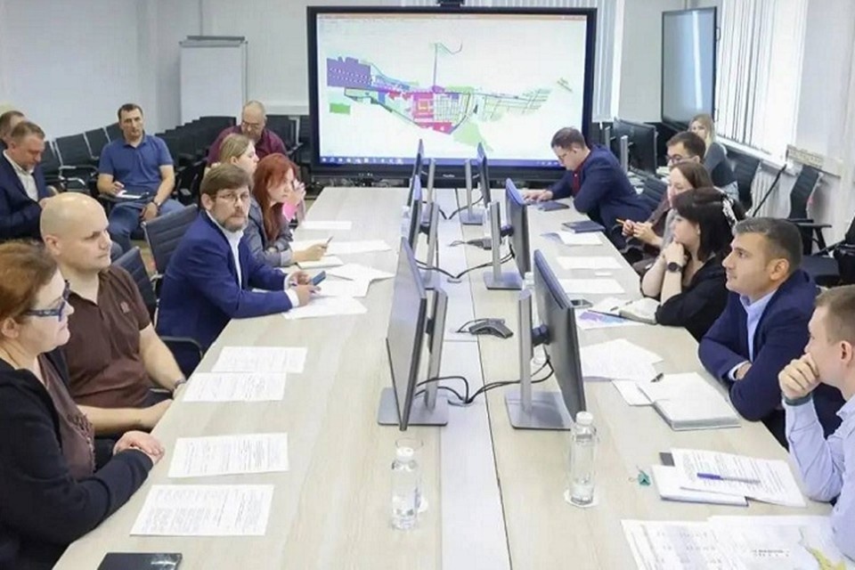    В Едином институте пространственного планирования РФ обсудили перспективы развития города Курахово в ДНР. Фото: t.me/eipp_official