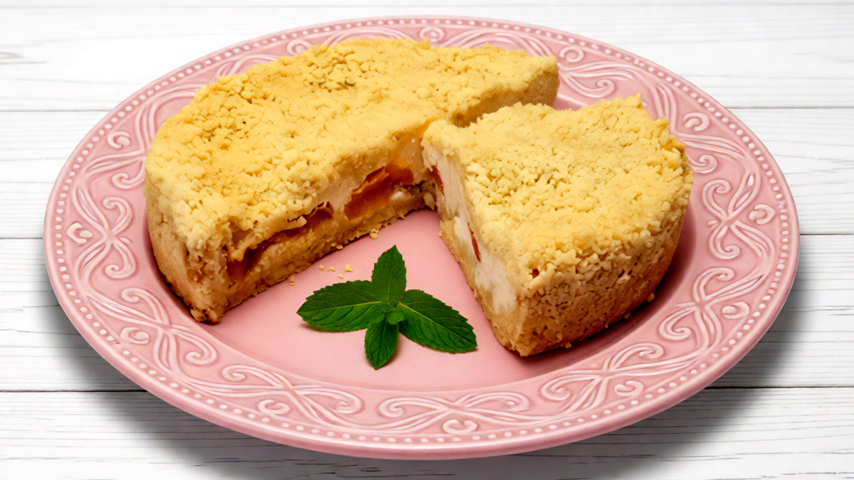 Королевская ватрушка с абрикосами 