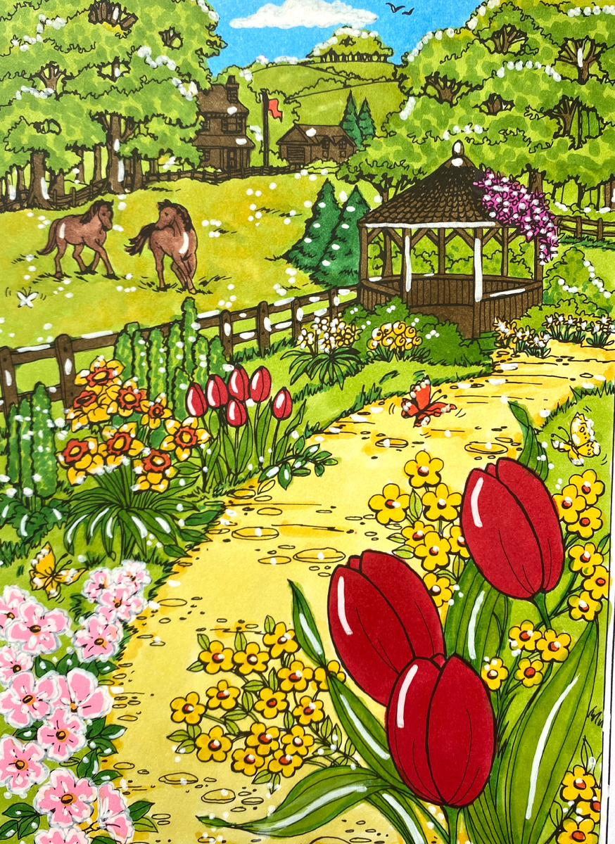 Раскраска Spring Scenes