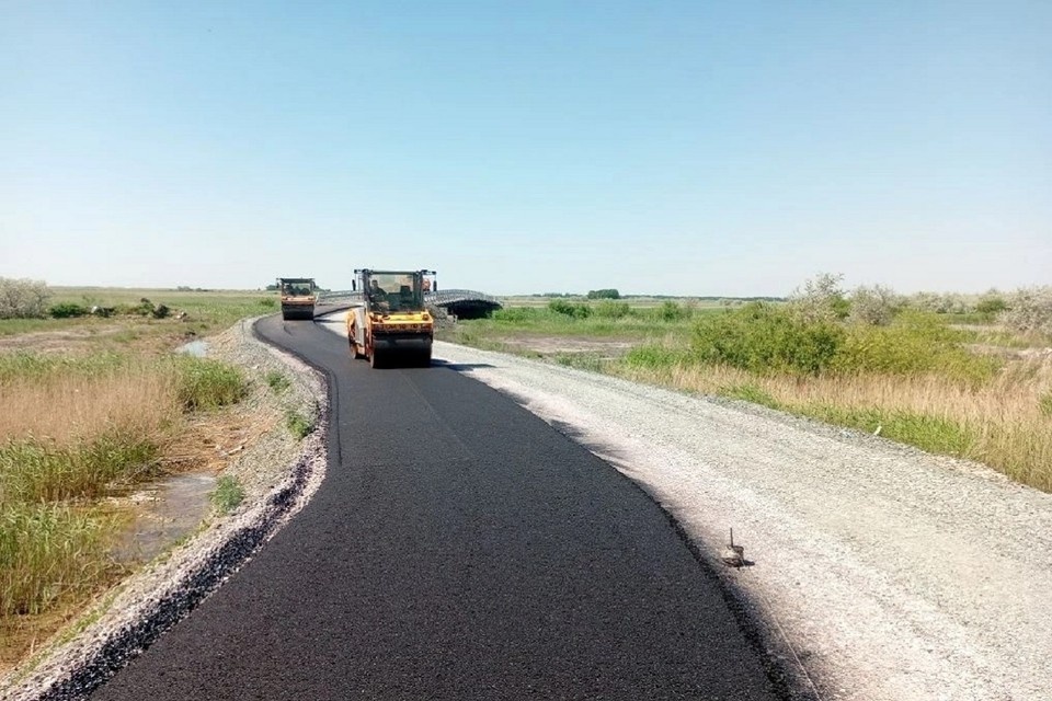    Подрядная организация построила временную объездную дорогу. Фото: ТУАД Новосибирской области