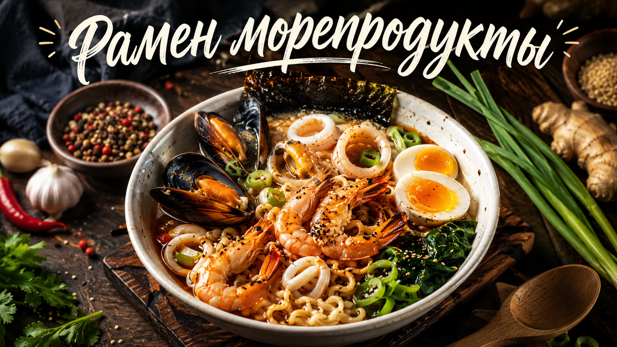 Рамен с морепродуктами