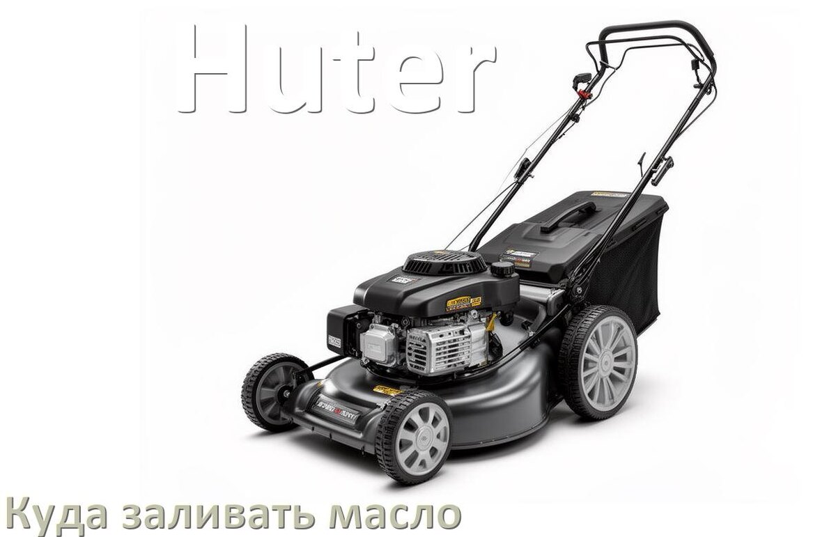 
Куда заливать масло в газонокосилку Huter в двигатель и редуктор