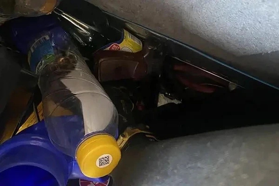    В автомобиле за водительским сиденьем обнаружили пневматический пистолет без патронов. Фото: пресс-служба ГУФСИН России по Новосибирской области.